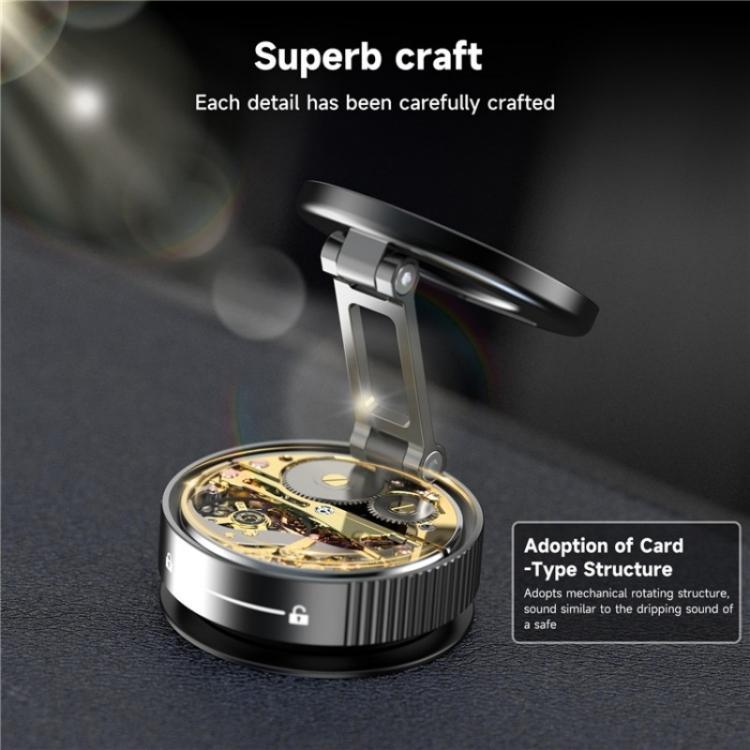 K11 Desktop Car Metal Cellphone Holder Foldable Vacuum Magnetic Phone Stand