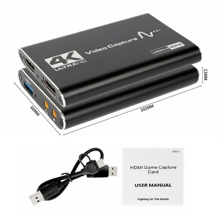 C3 USB3.0 1080P 60Hz Loop Out Game Streaming Adapter 4K HDMI Video Capture Card