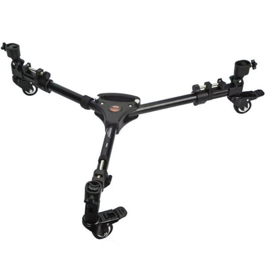 YUNTENG 900L DV Camera Photography Tripod Base Stand Universal Folding 3 Wheels Pulley