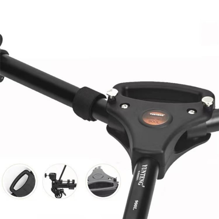 YUNTENG 900L DV Camera Photography Tripod Base Stand Universal Folding 3 Wheels Pulley