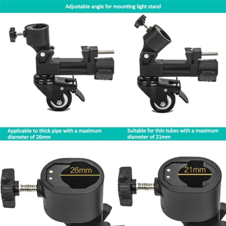 YUNTENG 900L DV Camera Photography Tripod Base Stand Universal Folding 3 Wheels Pulley