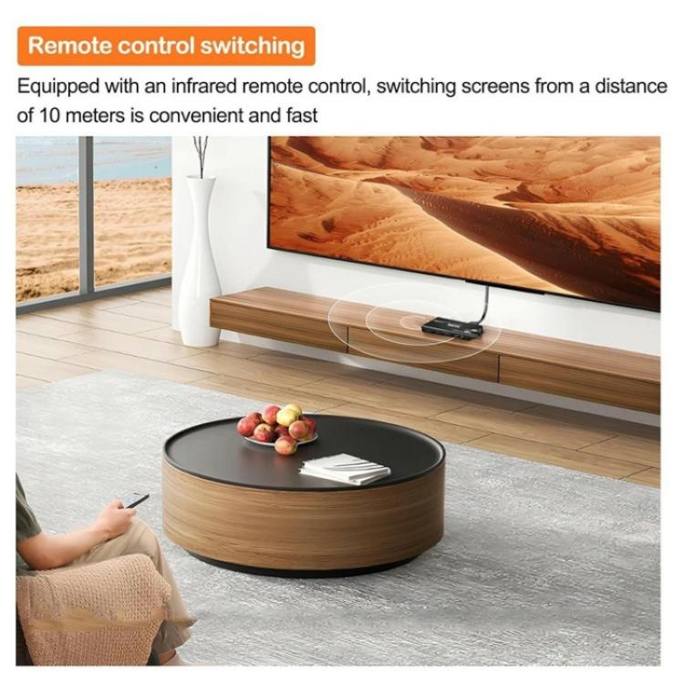 K1 2 Ports HDCP 2.3 RJ45 USB 3.0 Hubs Adapter 4K 120Hz HDMI 2.0b USB-C KVM Switch