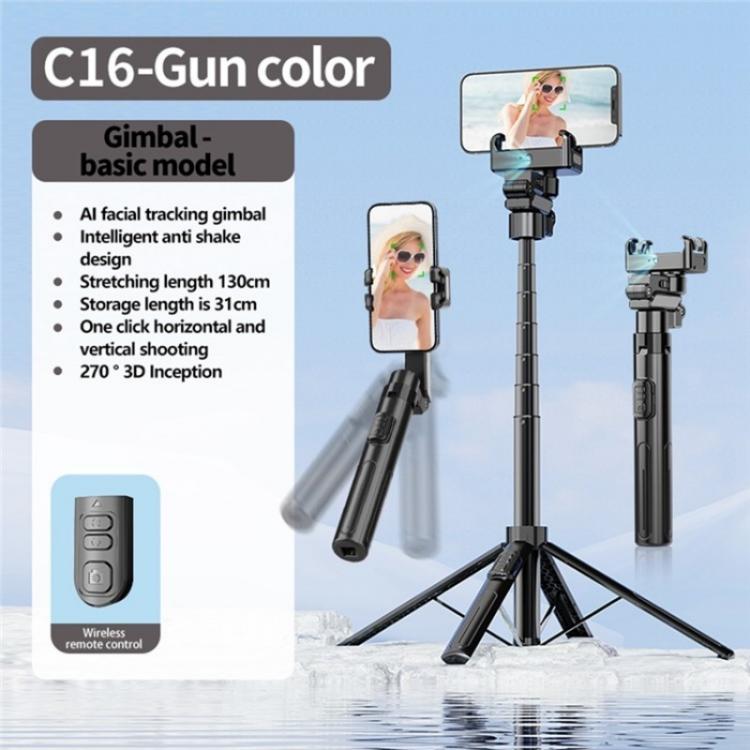 C16 Smart Bluetooth Remote Control Shooting Stand AI Auto-Tracking Selfie Stick
