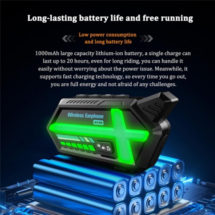 BT26 Outdoors Waterproof 500m Intercom Motorcycle Helmet Bluetooth Headset