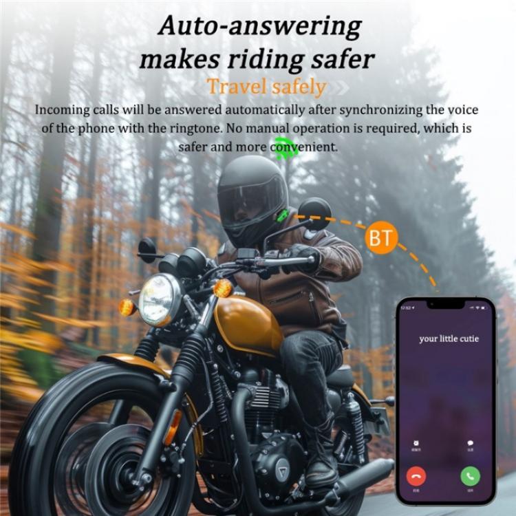 BT26 Outdoors Waterproof 500m Intercom Motorcycle Helmet Bluetooth Headset