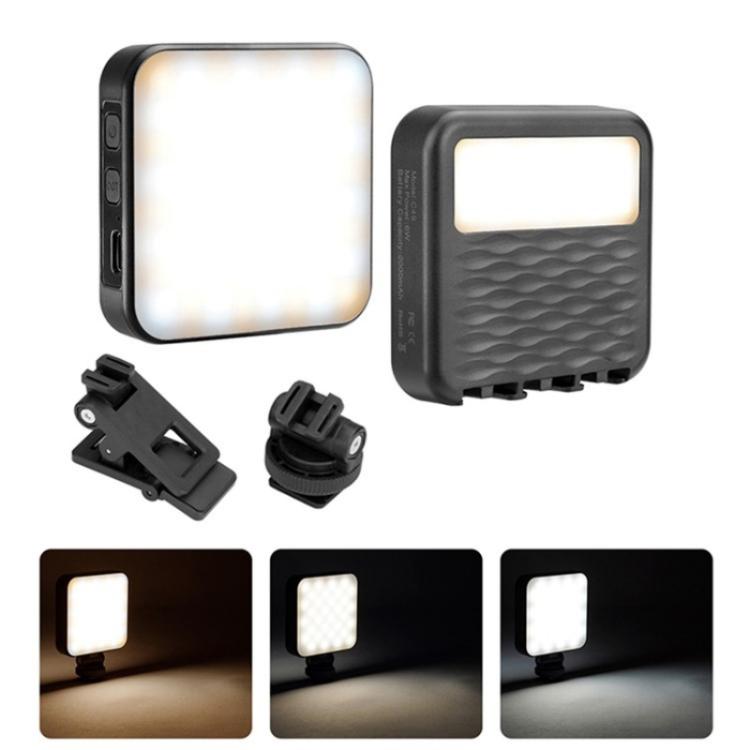 C49 Dual Side Fill Light Mini Portable 3 Color Temperatures Photography Video Light