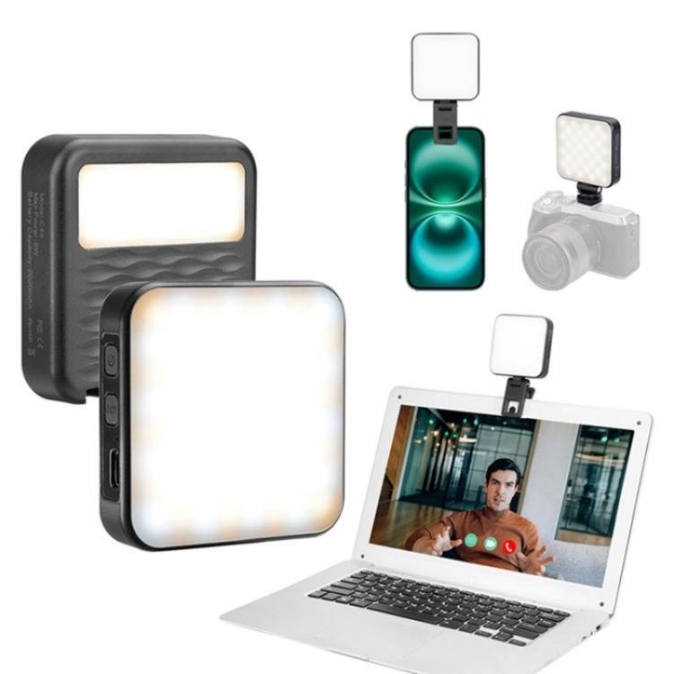 C49 Dual Side Fill Light Mini Portable 3 Color Temperatures Photography Video Light
