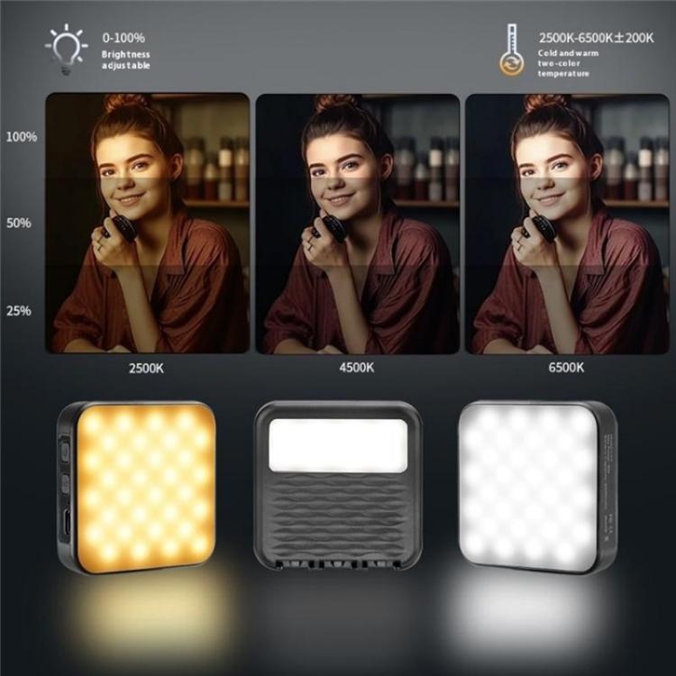 C49 Dual Side Fill Light Mini Portable 3 Color Temperatures Photography Video Light