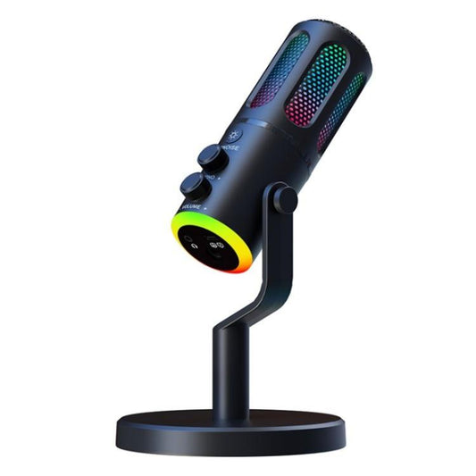 SU8 RGB Light Noise Reduction Desktop Microphone for Live Streaming / Recording / Gaming