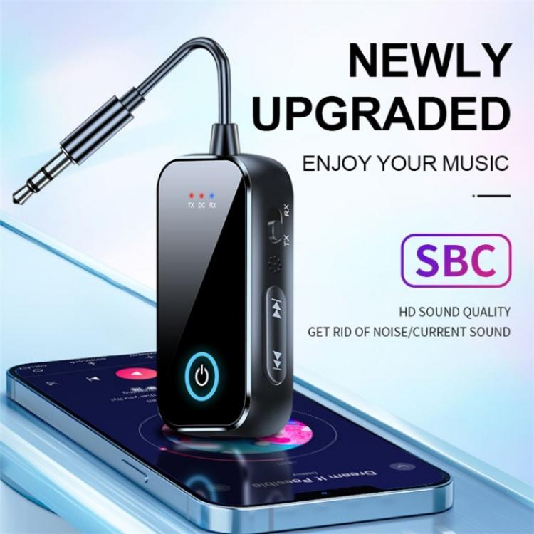 T80 2-in-1 Car AUX / TV / Speakers Wireless Bluetooth-Compatible 5.4 Receiver / Transmitter