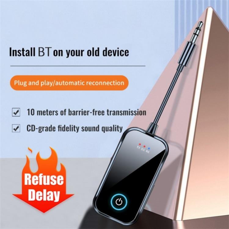 T80 2-in-1 Car AUX / TV / Speakers Wireless Bluetooth-Compatible 5.4 Receiver / Transmitter