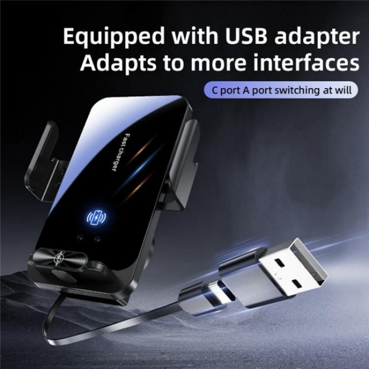 SD06 Car Air Vent Mount Anti Shake Automatic Clamping Wireless Charging Phone Stand