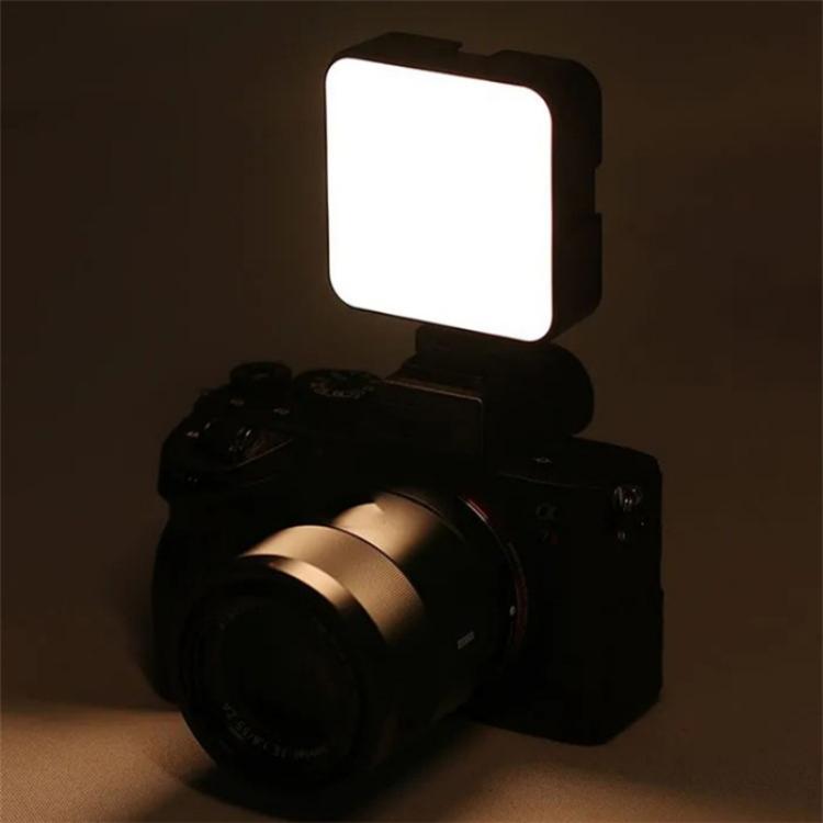 JMARY FM-59R Dimmable Video Recording Mini Fill Light with 3 Cold Shoe Mounts