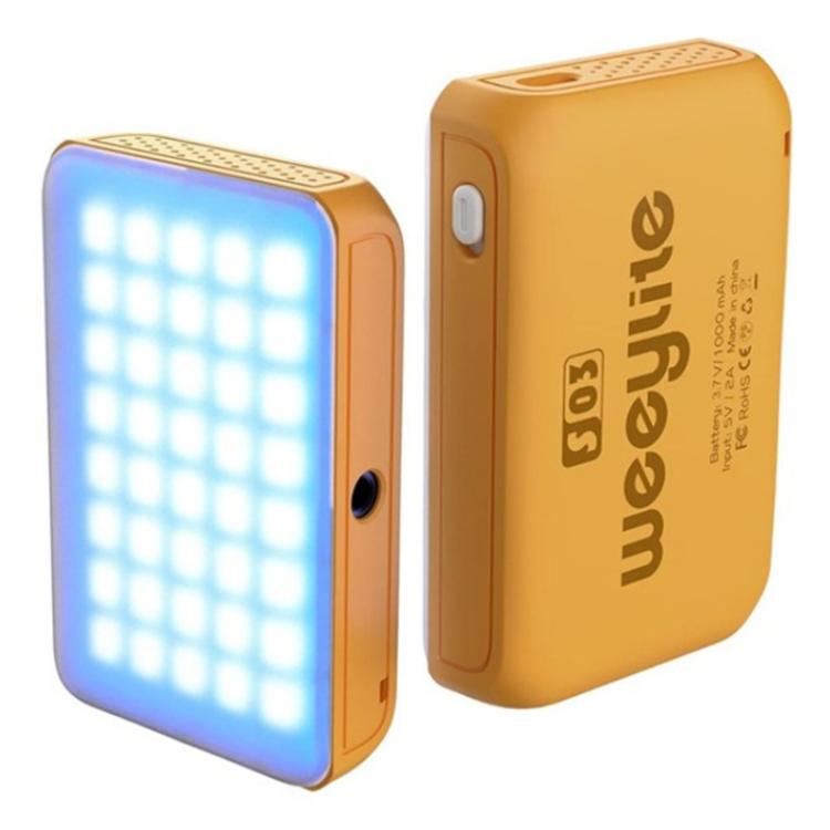 Weeylite S03 Portable RGB Light Video Live Streaming Photography Full Color Fill Light