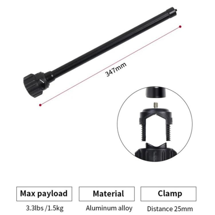 JMARY MT-21 Aluminum Alloy Tripod Extension Rod Desktop Livestream Shooting Arm