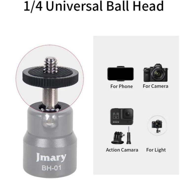 JMARY MT-21 Aluminum Alloy Tripod Extension Rod Desktop Livestream Shooting Arm