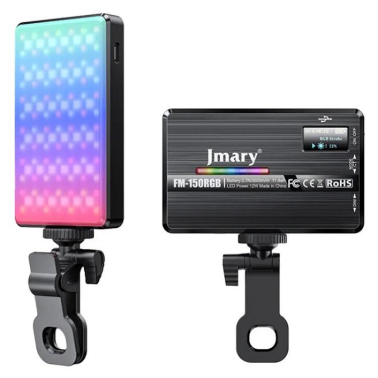 JMARY FM-150RGB For Smartphone Laptop Camera Portable LED RGB Photography Video Light
