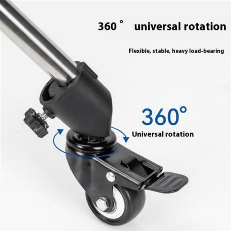 YUNTENG VCT-800 Studio Photography Light Stand Rollers 3Pcs Tripod Caster Wheels
