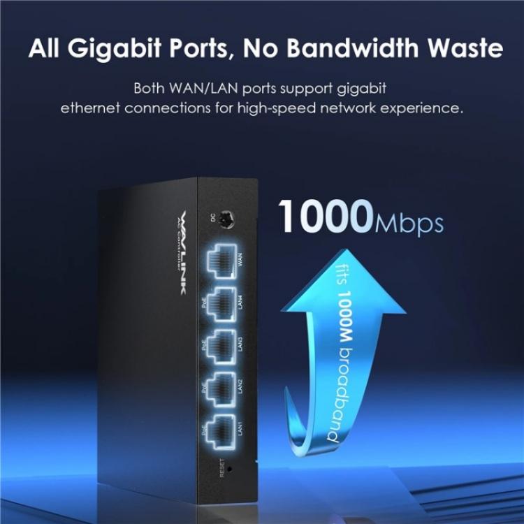 WAVLINK WN701AE IEEE 802.3AF / AT Auto-Discovery Centralized AP Management Poe Switch