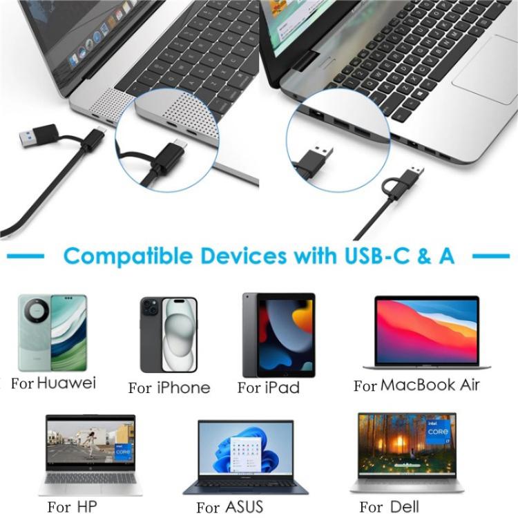 WAVLINK ST347 One-Click Offline Clone Dual Slot M.2 SSD Enclosure USB-C 3.2 Gen2 10Gbps