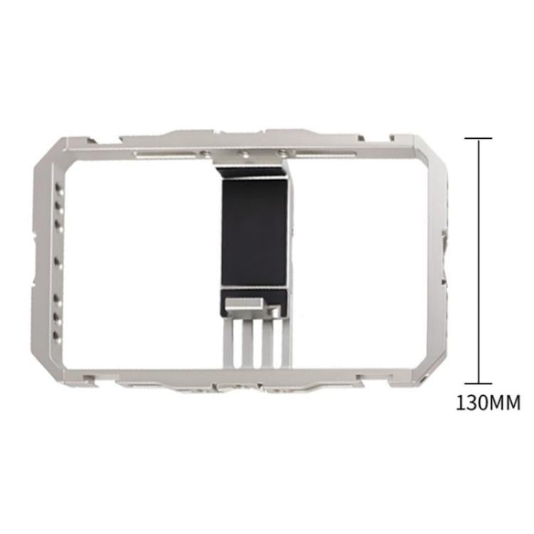 C072 Aluminum Alloy Handheld Smartphone Cage Rig Photography Stabilizer Dual Handle Frame