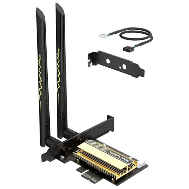 WAVLINK WN675X3-C WiFi 6E Pcie WiFi Network Card Adapter Triple Band AX210 AX5400