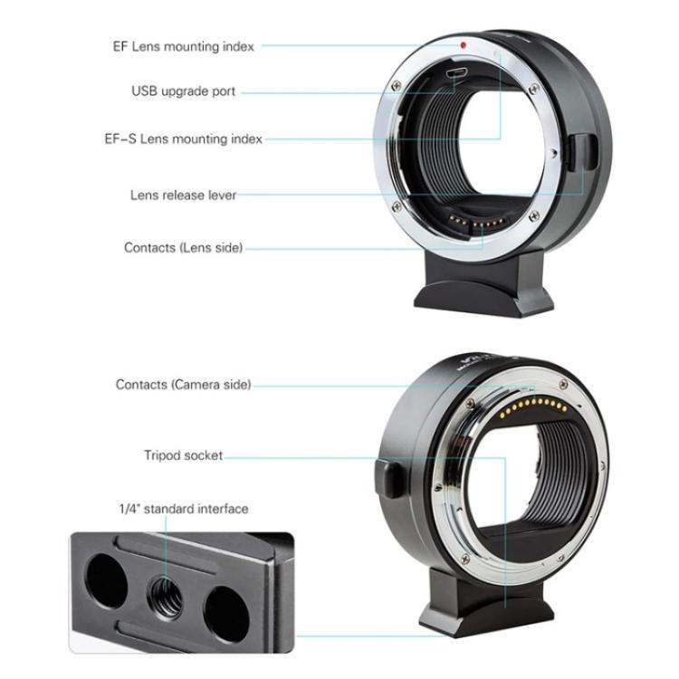 VILTROX  EF-Z For Canon EF to Nikon Z Mount Camera Lens Mount Adapter Ring