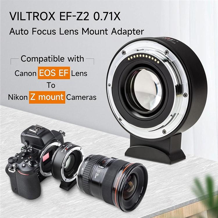 VILTROX EF-Z2 0.71X Auto Focus Camera Lens Mount Adapter For Canon EF to Nikon Z Mount
