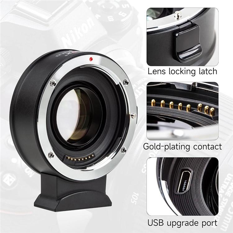 VILTROX EF-Z2 0.71X Auto Focus Camera Lens Mount Adapter For Canon EF to Nikon Z Mount