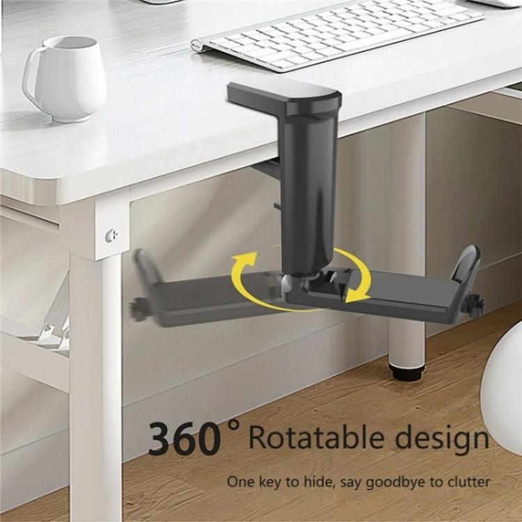 XWJ-EJJ01 360 Degree Rotatable Under Desk Storage Bracket Gaming Headset Holder