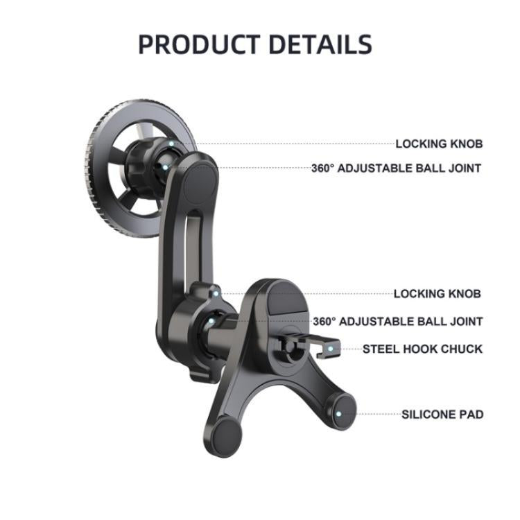 V005 360 Degree Rotatable Air Vent Holder Bracket Compatible With MagSafe Car Phone Mount