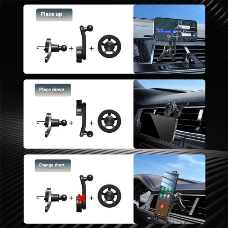 V005 360 Degree Rotatable Air Vent Holder Bracket Compatible With MagSafe Car Phone Mount