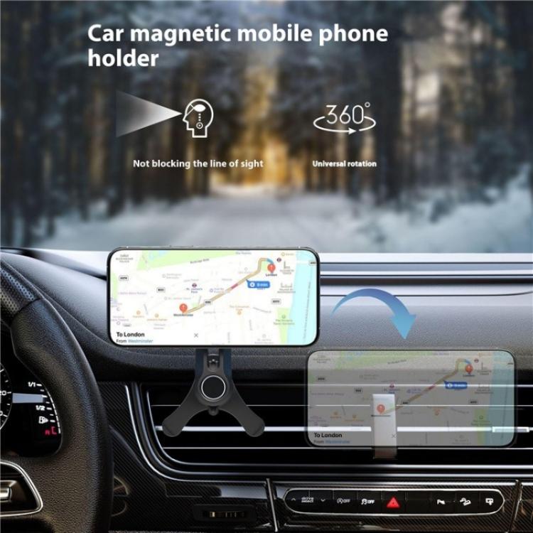 V005 360 Degree Rotatable Air Vent Holder Bracket Compatible With MagSafe Car Phone Mount