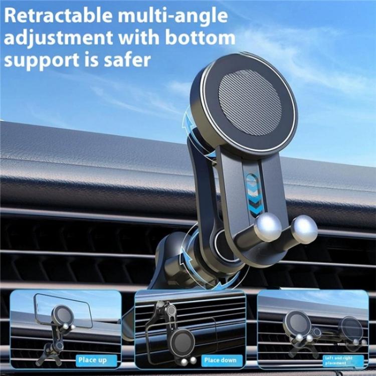 V004 Adjustable Angle Cellphone Bracket Compatible MagSafe Car Phone Holder Air Vent Mount