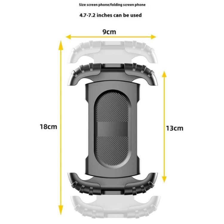 Z012 360 Degree Rotation Motorcycle Bicycle Handlebar Rearview Mirror Phone Mount