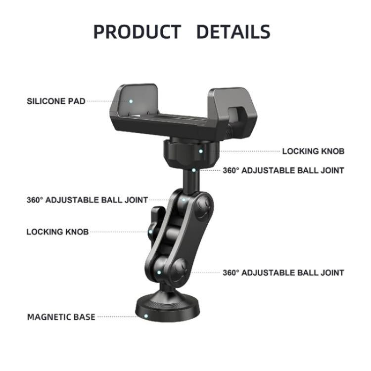 X037 360 Degree Adjustable Magnetic Base Phone Holder for Gym Equipment