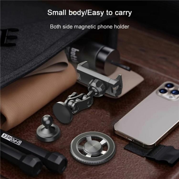 X037 360 Degree Adjustable Magnetic Base Phone Holder for Gym Equipment