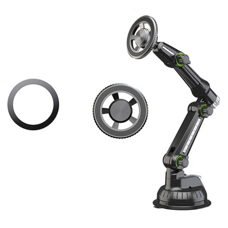 XWJ-JX04 Dashboard Windshield Magnetic Car Mount Suction Cup Base Long Arm Holder