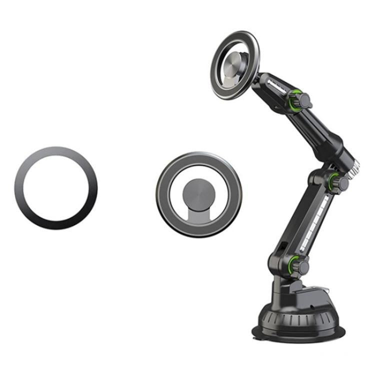 XWJ-JX04 Dashboard Windshield Magnetic Car Mount Suction Cup Base Long Arm Holder