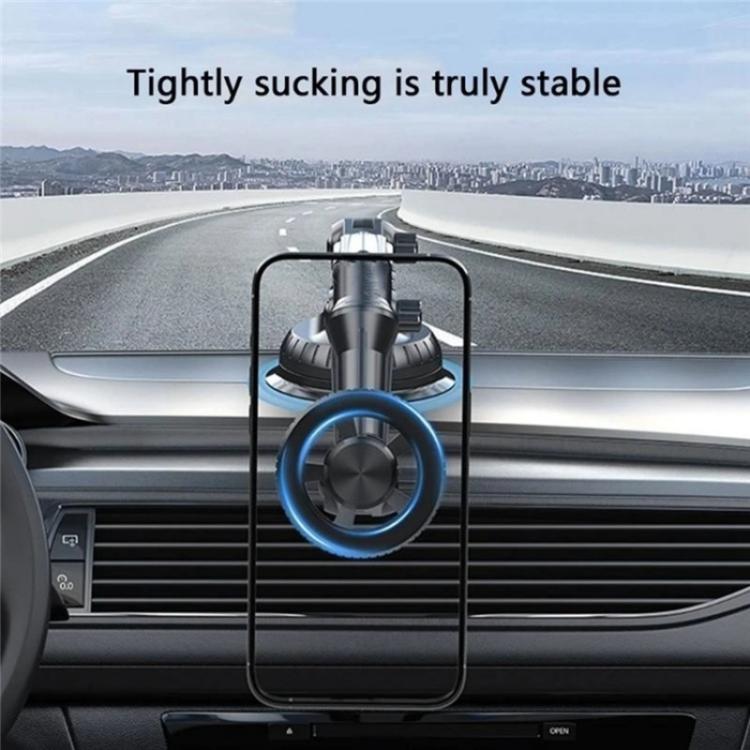 XWJ-JX04 Dashboard Windshield Magnetic Car Mount Suction Cup Base Long Arm Holder