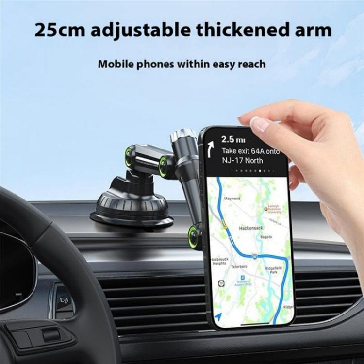 XWJ-JX04 Dashboard Windshield Magnetic Car Mount Suction Cup Base Long Arm Holder