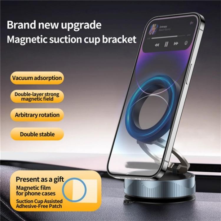 X28 Vacuum Suction Phone Mount 360 Degree Rotating Magnetic Car Phone Holder