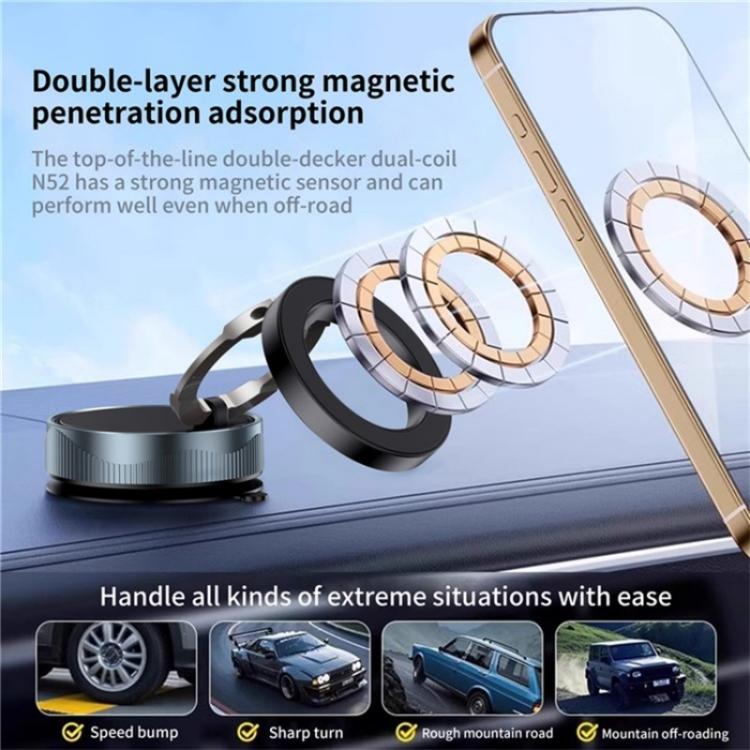 X28 Vacuum Suction Phone Mount 360 Degree Rotating Magnetic Car Phone Holder