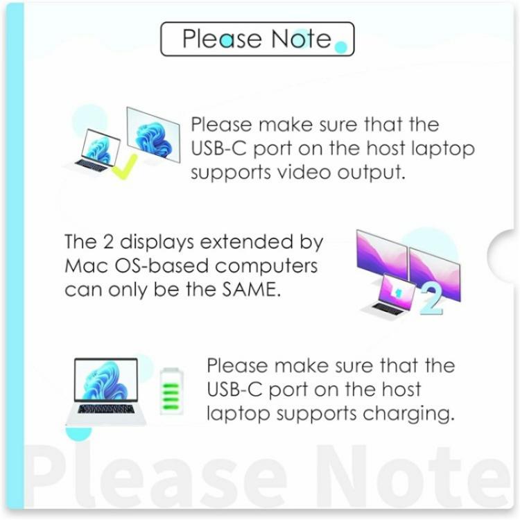 WAVLINK UMD309 Dual HD PD100W 10Gbps USB-A USB-C Docking Station 10 in 1 HUB