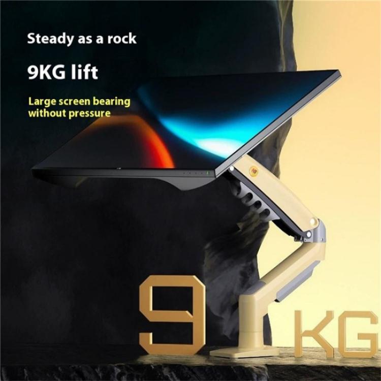 NORTH BAYOU F80 Adjustable Height Monitor Arm 17-30 Inch Displays Desk Mount Stand