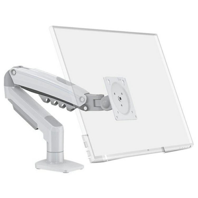 NORTH BAYOU F80 White Adjustable Height Mechanical Desk Mount 17-30 Inch Displays Stand