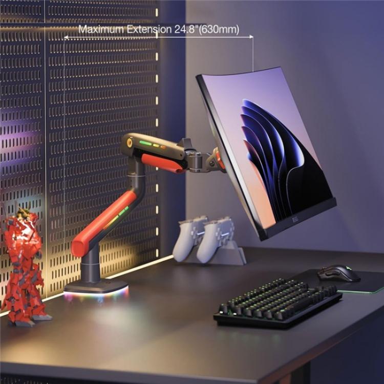 NORTH BAYOU L50 32-60 Inch Gaming Screen RGB Light Curved Ultrawide Flat Monitor Stand