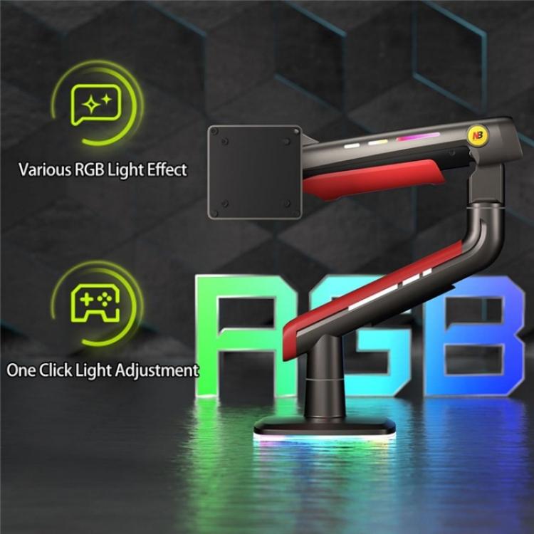 NORTH BAYOU L50 32-60 Inch Gaming Screen RGB Light Curved Ultrawide Flat Monitor Stand