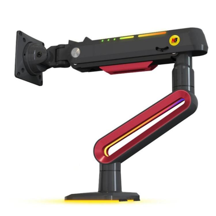 NORTH BAYOU L60 RGB Light Desk Mount Bracket 32-60 Inch Gaming Monitor Arm Stand