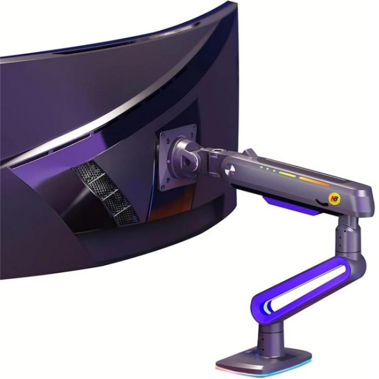 NORTH BAYOU G70 Height Adjustable Desktop Mount Mechanical Spring Gaming Monitor Stand